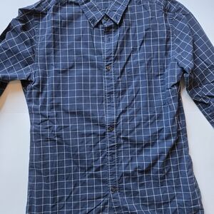 Men's Blue Checkered Shirt